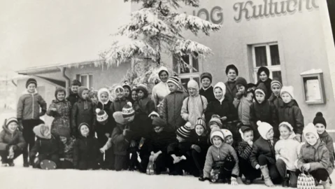 Foto Klasse 4R aus dem Jahre 1970/71 in Seiffen